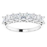 Platinum 1 1/8 CTW Natural Diamond Anniversary Band